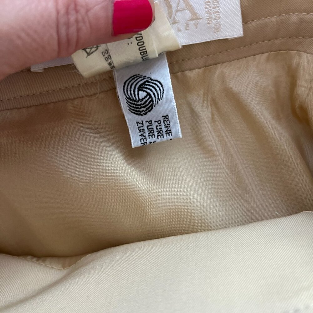 Escada Margaretha Ley Wool Pencil Skirt Tan Size 10 - Picture 4 of 8